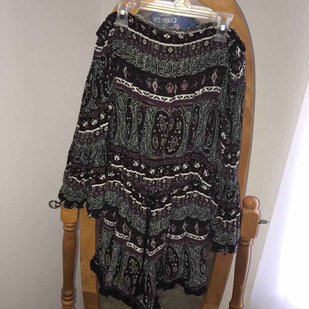 dark purple romper